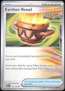 Pokemon TCG Earthen Vessel 163/182 Paradox Rift Uncommon Card - NM - Picture 1 of 2