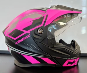 NEW OEM CASTLE X EXO-CX950 SIEGE MODULAR DUAL SPORT HELMET BLK/PINK SM- 45-19782 - Picture 1 of 7