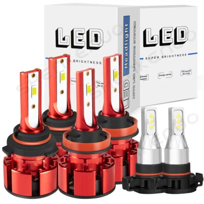 Para Dodge Durango 2011 2012 2013 6000K Faros LED + Combo Luz Antiniebla 6xBombillas Foto 1 de 4