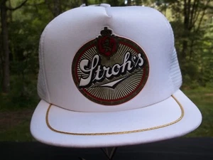 STROH'S BREWERY BEER SNAPBACK trucker MESH HAT CAP - Imagen 1 de 9
