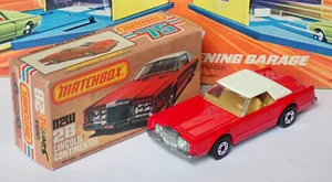 Matchbox Superfast 28c Lincoln Continenetal MINT in Very Near Mint Box - Picture 1 of 6