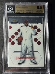 LEBRON JAMES BGS 9.5 2002-03 TOPPS FINEST BASKETBALL #178 ROOKIE CAVS XRC RC 