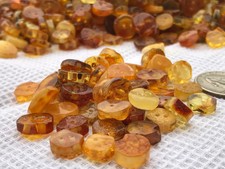 Amber buttons  Lot of 50 pieces  SPECIAL PRICE !!!  diameter 9-12 mm  6