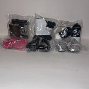 Lot Of 6 Pairs Of Shoes For 18” Doll - Picture 1 of 7