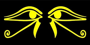 Calcomanía Horus y Ra ojos egipcios coche vinilo altar pegatina  - Imagen 1 de 10