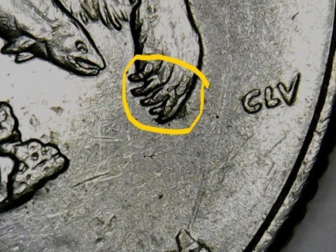 2008-P Alaska State Quarter, Extra Claw Error.........a38 Cover