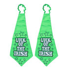 2 Pcs Accessoires De La Saint Patrick Cravate Brillant À Nacré
