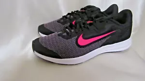 GIRL`S NIKE DOWNSHIFTER 9 (GS) ATHLETIC SNEAKERS SIZE 7Y NEW #AR4135 003 BLCK/HY - Picture 1 of 10