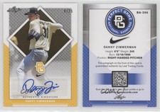 2016 Leaf Perfect Game National Showcase Yellow /25 Danny Zimmerman #BA-296 Auto