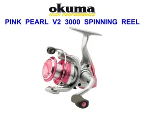 2021 OKUMA PINK PEARL V2 3000 FD SPINNING REEL SEA COARSE FISHING LADIES GIRLS - Picture 1 of 1