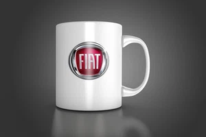 Personalisierte FIAT Logo-Becher-Schale-GESCHENK Kaffee-Tee, FIAT Logo MUG - Bild 1 von 5