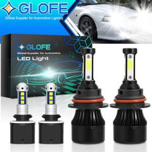 6000K For 1999-2003 Ford Mustang Gt Svt Cobra LED Headlight Hi/Lo+Fog Light Bulb - Picture 1 of 8