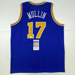 Autographed/Signed Chris Mullin Golden State Blue Basketball Jersey JSA COA Auto - Picture 1 of 4