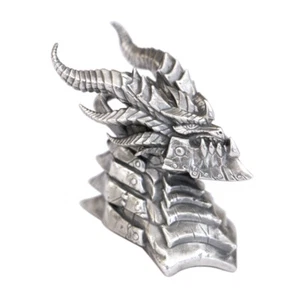 925 Sterlingsilber König des Todes Drache Anhänger Biker Punk Schmuck TA393D - Bild 1 von 14