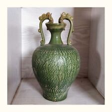 Chinese Ancient Song dynasty Green glaze Porcelain Pot tank jar Vase