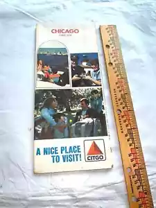 CHICAGO STREET MAP CITGO A NICE PLACE TO VISIT 1973 H.M. GOUSHA CO. SAN JOSE CA - Picture 1 of 5