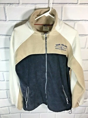 Мужская Basix мягкий полярный FLeece молнии куртка на открытом воздухе маленький бежевый дуб остров (Y39 - Изображение 1 из 4