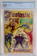 Fantastic Four # 59 CBCS ( 6.0 ) 1967 Jack Kirby Joe Sinnott Black Bolt Inhumans