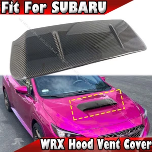 Rear Carbon 22-25 Fits Subaru WRX STI 5th 4D Front Hood Scoop Vent Spoiler Cover - Picture 1 of 4