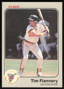 1983 Fleer #359 Tim Flannery   - FREE SHIPPING