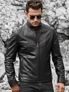 New Men's Black Jacket Genuine Soft Lambskin Stylish Slim Fit Bomber Jacket - Picture 1 of 4