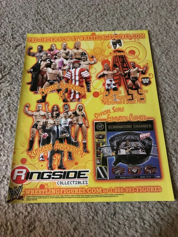 Anuncio impreso WWE CLASSIC SUPERSTARS 2007 exclusivo de Ringside afeitadora Shawn Michaels  Foto 1 de 1