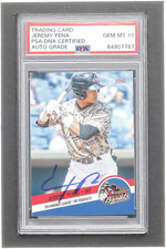 Jeremy Pena Signed 2019 Midwest League Top Prospects Choice #27 RC - Autograph G
