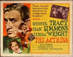 "ACTRIZ - 1953 - póster original de la película 22x28 - SPENCER TRACY, JEAN SIMMONS - ""A"" - Imagen 1 de 1