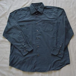 CAMICIA VAN HEUSEN NO IRON UOMO L 16/16,5 GRIGIA MANICA LUNGA (10,16) - Foto 1 di 3