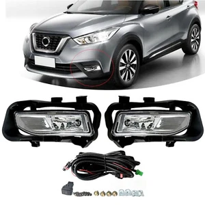 Fog Lamp For Nissan Kicks 2017 2018 2019 Car DRL Daytime Running Lights Halogen - Picture 1 of 14