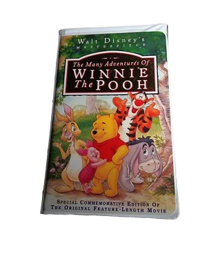 The Many Adventures of Winnie the Pooh (VHS, 1996)  Walt Disney Masterpiece  - Image 1 of 4