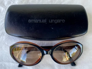 Emanuel Ungaro Brillengestell 4014 7005 135..Schwarz, Braun & Silber Metall mit Etui - Bild 1 von 4