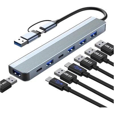 Hub Multiporta USB C con Alimentazione e Trasferimento Dati Rapido fino a 5Gbps - Immagine 1 di 2