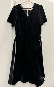gb girls dress Size Medium Black Velvet Dress - Picture 1 of 6