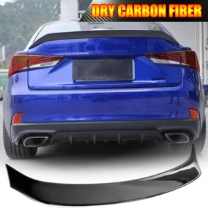 For Lexus IS-F IS250 IS350 Sedan 2013-20 DRY CARBON Rear Trunk Spoiler Boot Wing - Picture 1 of 14