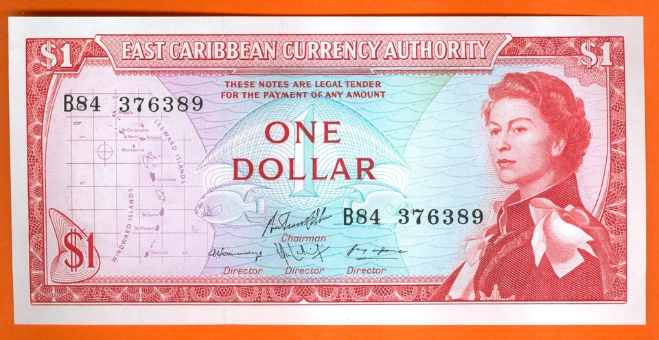 CARAÏBES  EAST CARIBBEAN 1 DOLLAR P 13  ETAT NEUF - Photo 1/1