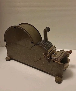Vintage JIFFY Automatic Package Taper Metal Industrial Tape Dispenser - Picture 1 of 13