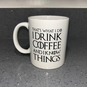 Bevo caffè e so cose tazza caffè ceramica divertente GOT tazza regalo - Foto 1 di 4