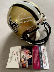 NEW ORLEANS SAINTS- ARCHIE MANNING AUTOGRAPH RIDDELL MINI HELMET JSA AN30569 - Picture 1 of 3