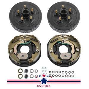 Electric Trailer Brake Hub Drum Set For 3500 lbs 10" x 2-1/4" & 5 on 4.5" - Bild 1 von 8