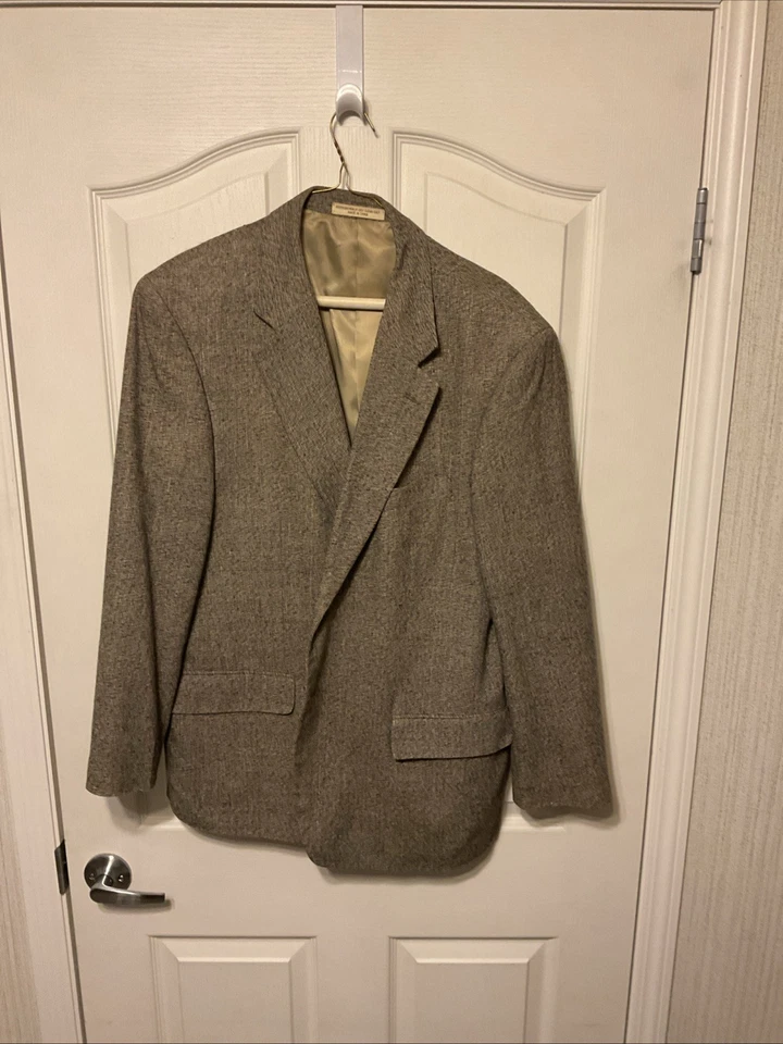 Chaqueta Blazer Travel Smith Para Hombre Talla 42 S Tweed Gris/Negro/Tostado Hecha en EE. UU. Foto 1 de 4
