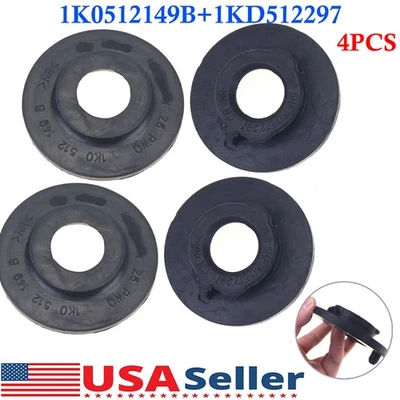 2 sets For VW Lower Suspension Coil Springs Seat+Rear Upper Spring Mount Bushing - Image 1 of 4