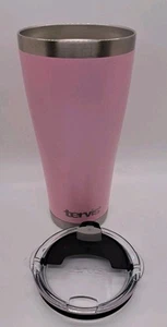 Tervis 30 OZ Tumbler Solid Pink Powder Coat Top Logo Barbiecore Insulated Drink - Picture 1 of 7