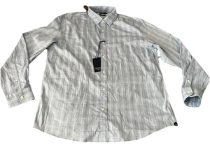 Camicia elegante uomo Faherty The Movement taglia XL blu fal ghiaccio nuova con etichetta - Foto 1 di 8