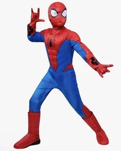 Disfraz de Halloween Spider-Man para niño talla M (8/10) Marvel pecho muscular Spiderman - Imagen 1 de 7