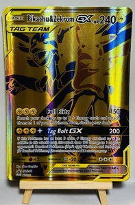 Pokemon Jumbo Karte Pikachu u Zekrom SM248 Englich Oversized Jumbo Card Promo - Bild 1 von 7