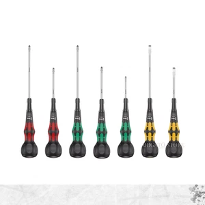 WERA Ball Grip Screwdriver + / - Phillips & Flathead Set of 7 Laser Tip New K - Picture 1 of 10