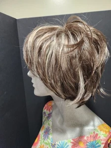 Braune Shag Perücke mit Highlights * Kostenlose Rückgabe... bis zu Ihnen * muss im gleichen Zustand sein  - Bild 1 von 10