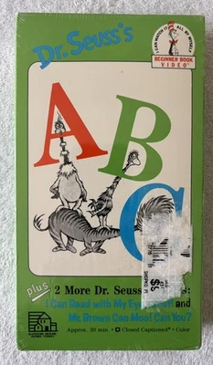 NEW!! VHS: Dr. Seuss's ABC Beginner Book, 1992, Plus 2 More Dr. Seuss Classics - Image 1 of 4