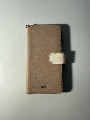 Michael Kors Saffiano Leather Folio Card Case Wallet for iPhone 7/8 Plus - Image 1 of 4
